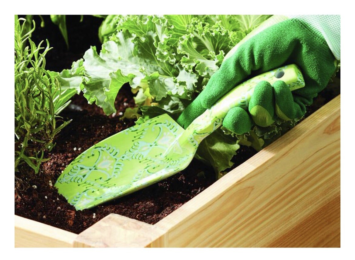 Expert Gardener 3-Piece Ikat Green Hand Tool Set Trowel, Pruner & Cultivator NEW