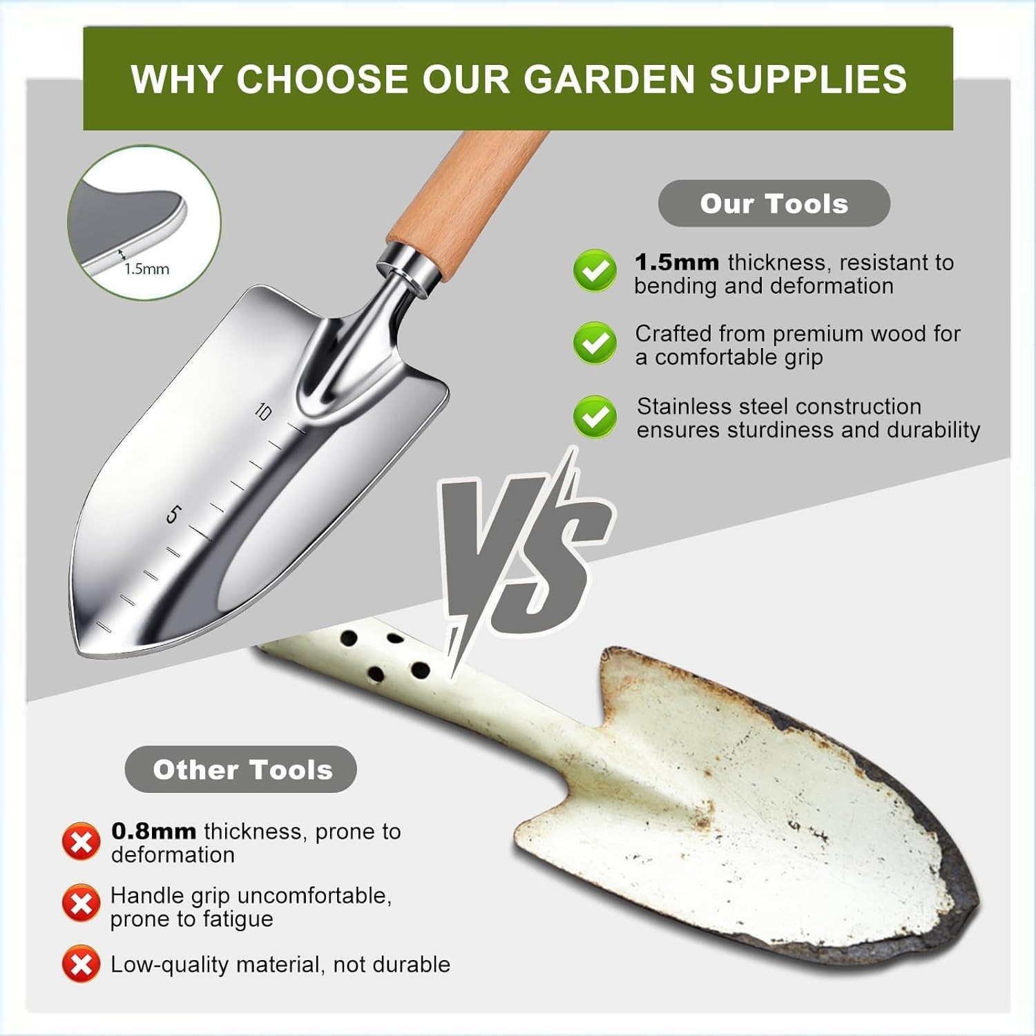 Lightweight and Rust-Resistant Garden Tools Set with Tote Bag – 7 Essentials