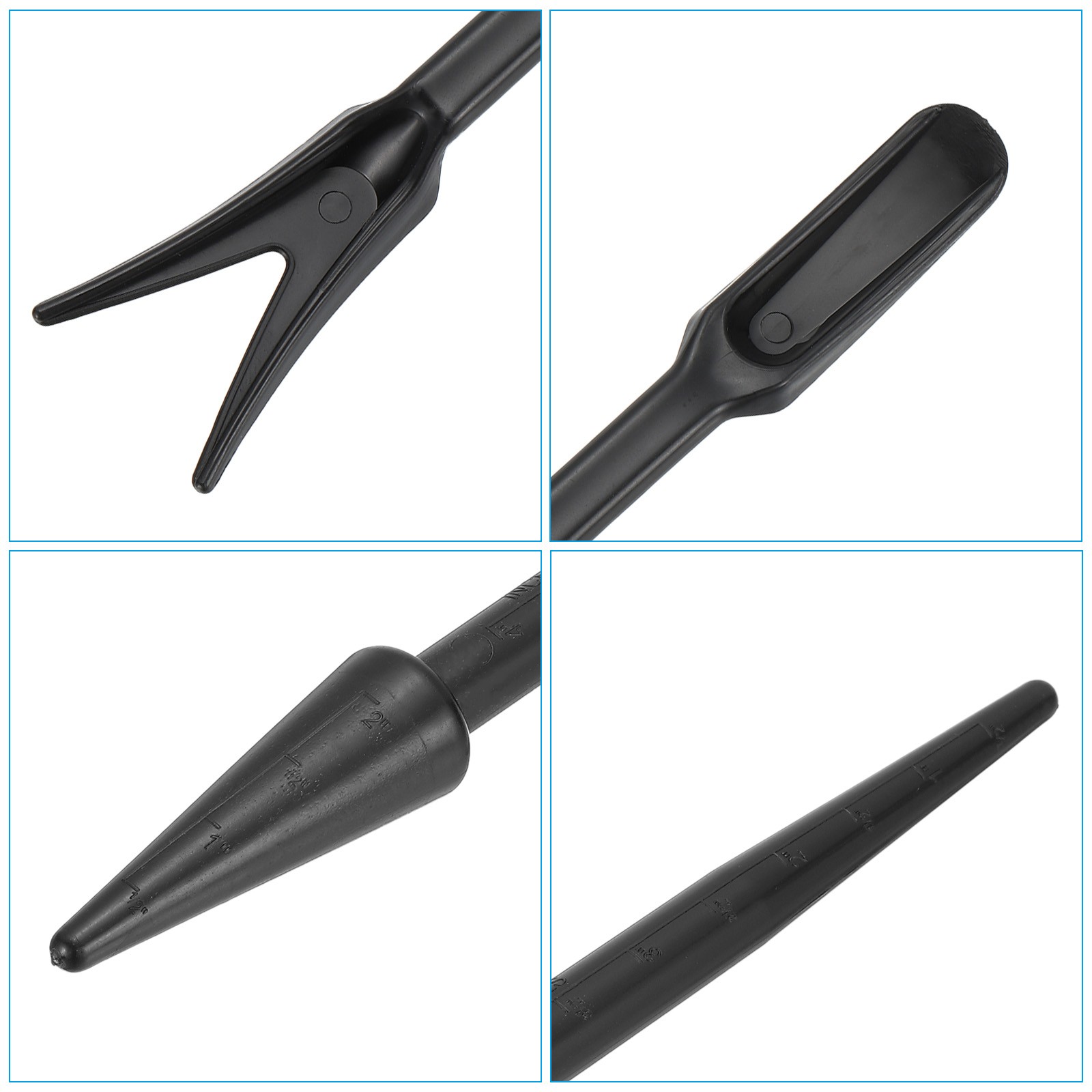 6pcs Mini Garden Hand Succulent Transplanting Tools Digging Planting Tools,Black