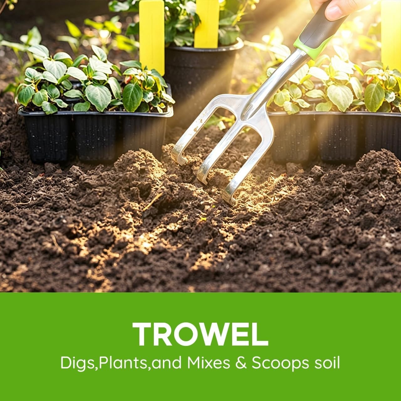 Professional Grade Gardening Kit with Soft Rubber Handles
