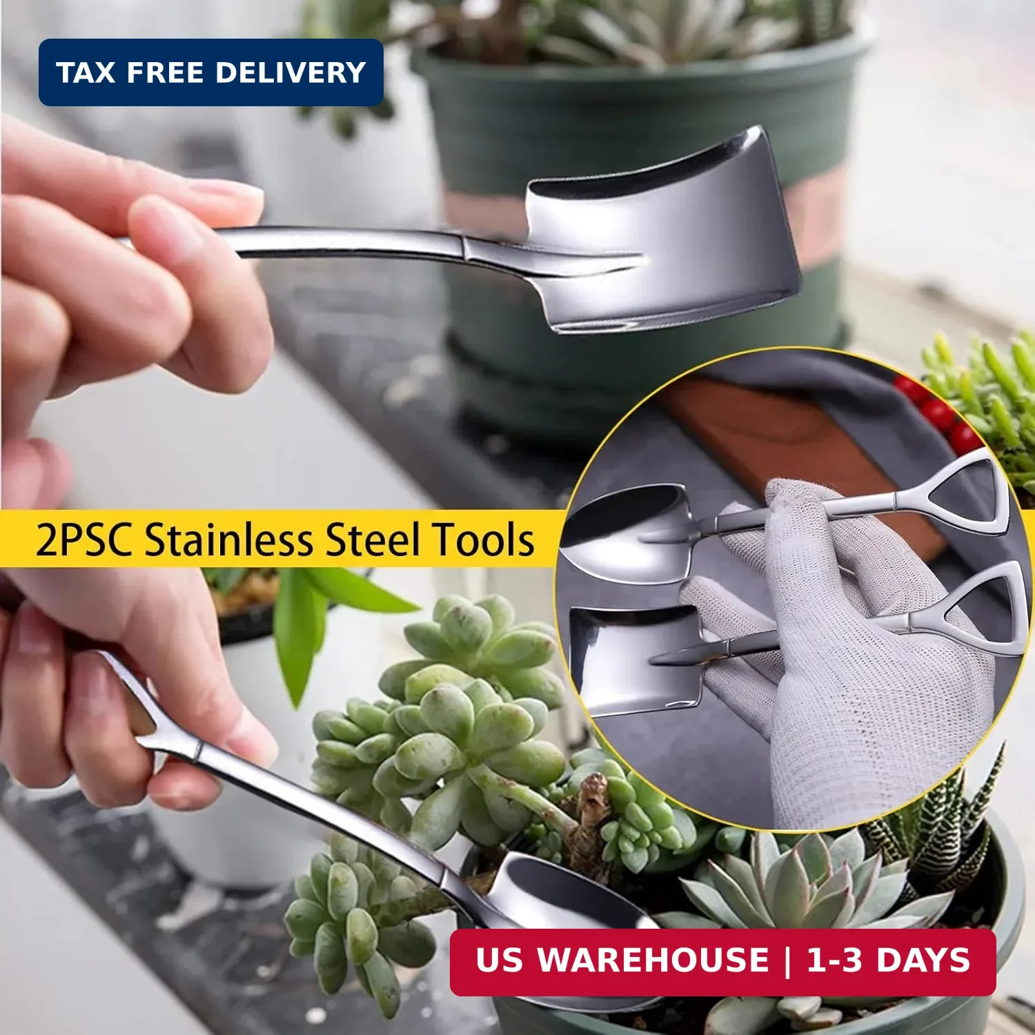 12 Pcs Succulent Tools Set Mini Transplanting Garden Tools Kit for Indoor Garden