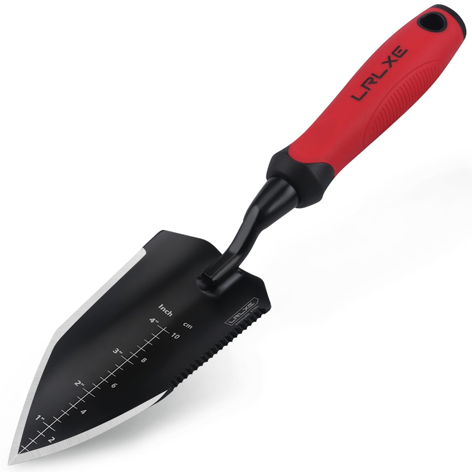 Garden Shovel Heavy Duty Hand Trowel Stainless Steel Rubber Handle Soil Dig
