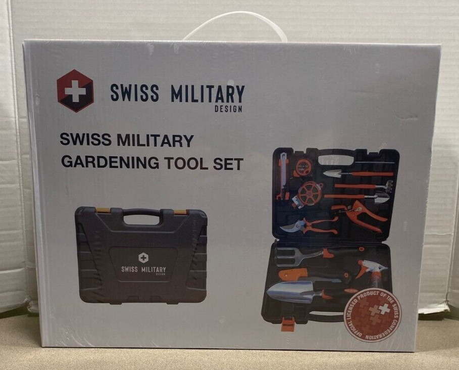 Swiss Military 13 Pcs Gardening Tool Set With Carry Case
