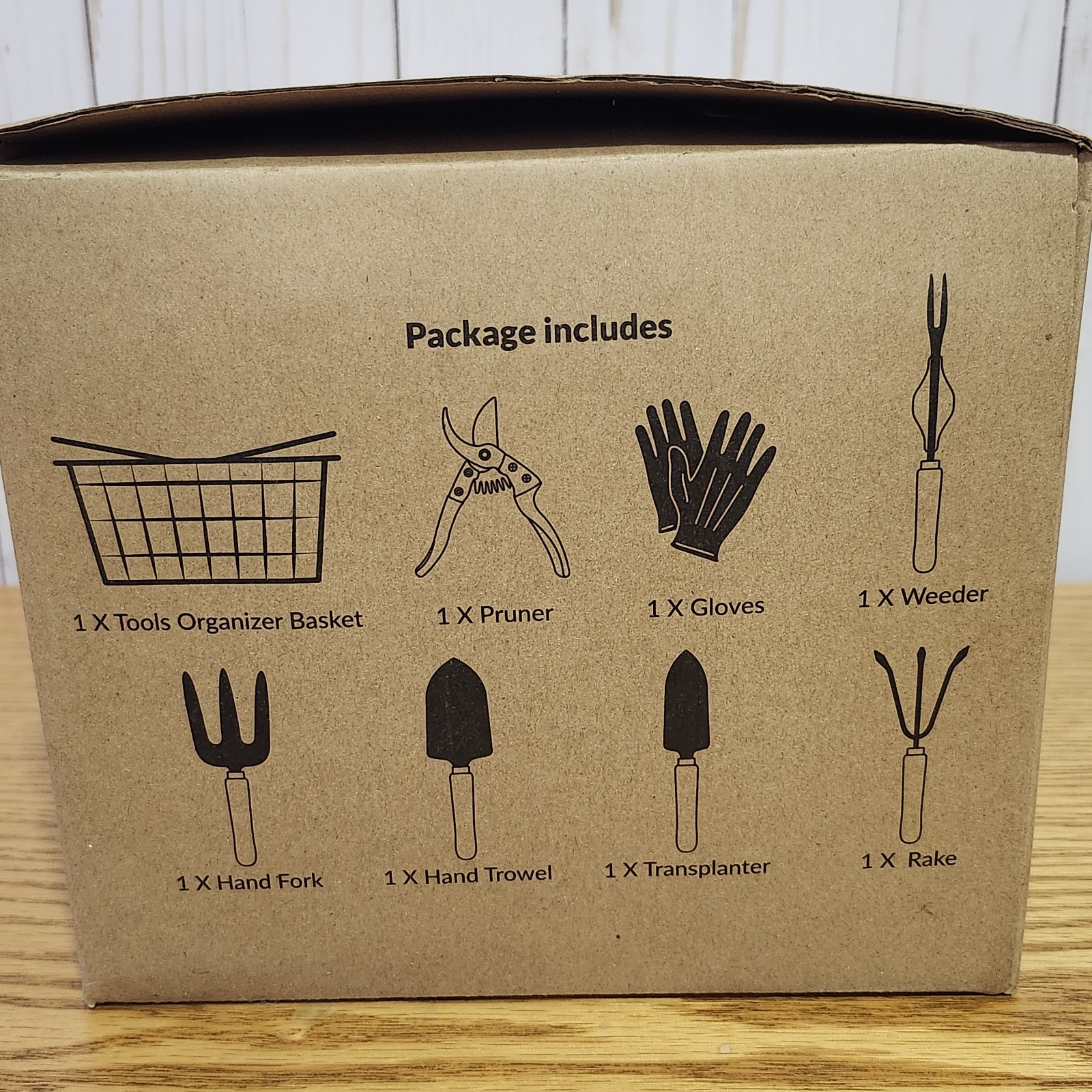 SOLIGT Garden Tools Set with Basket, Heavy Duty Stainless Steel Gardening Hand T