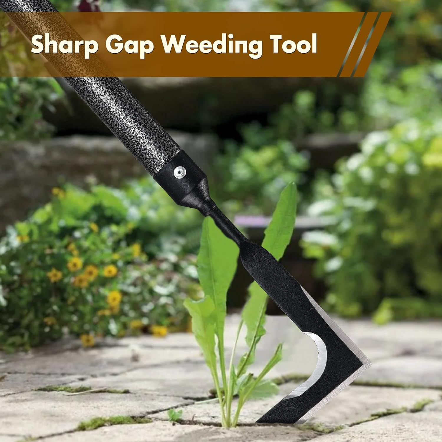 39″ Long Handle Weed Scraper Deck Crevice weeds Removal Tool Sidewalk pave drive