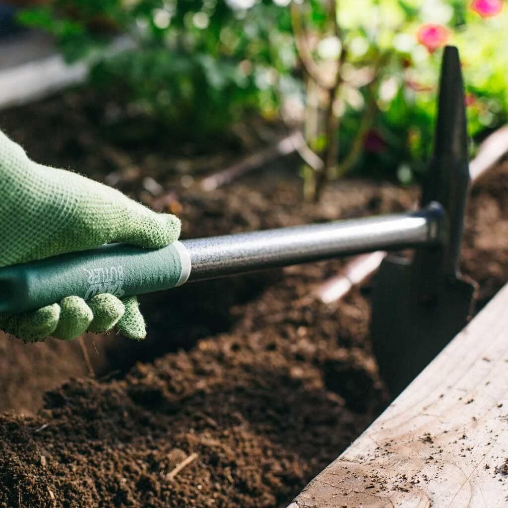 Yard Butler Steel Garden Hand Tool – Pick Axe, Hand Cultivator, Hand Rake & Hoe