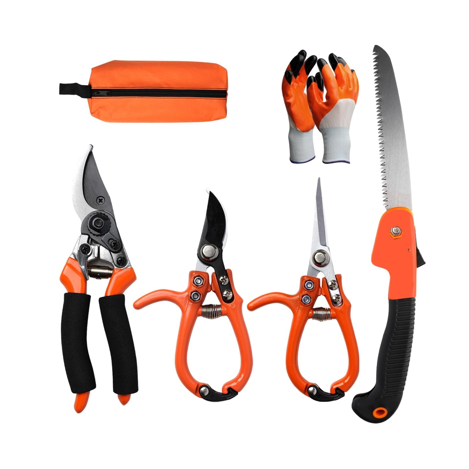6Pcs Pruning Shears Set with Bypass Pruning Shears, Garden Scissors, Pruning …
