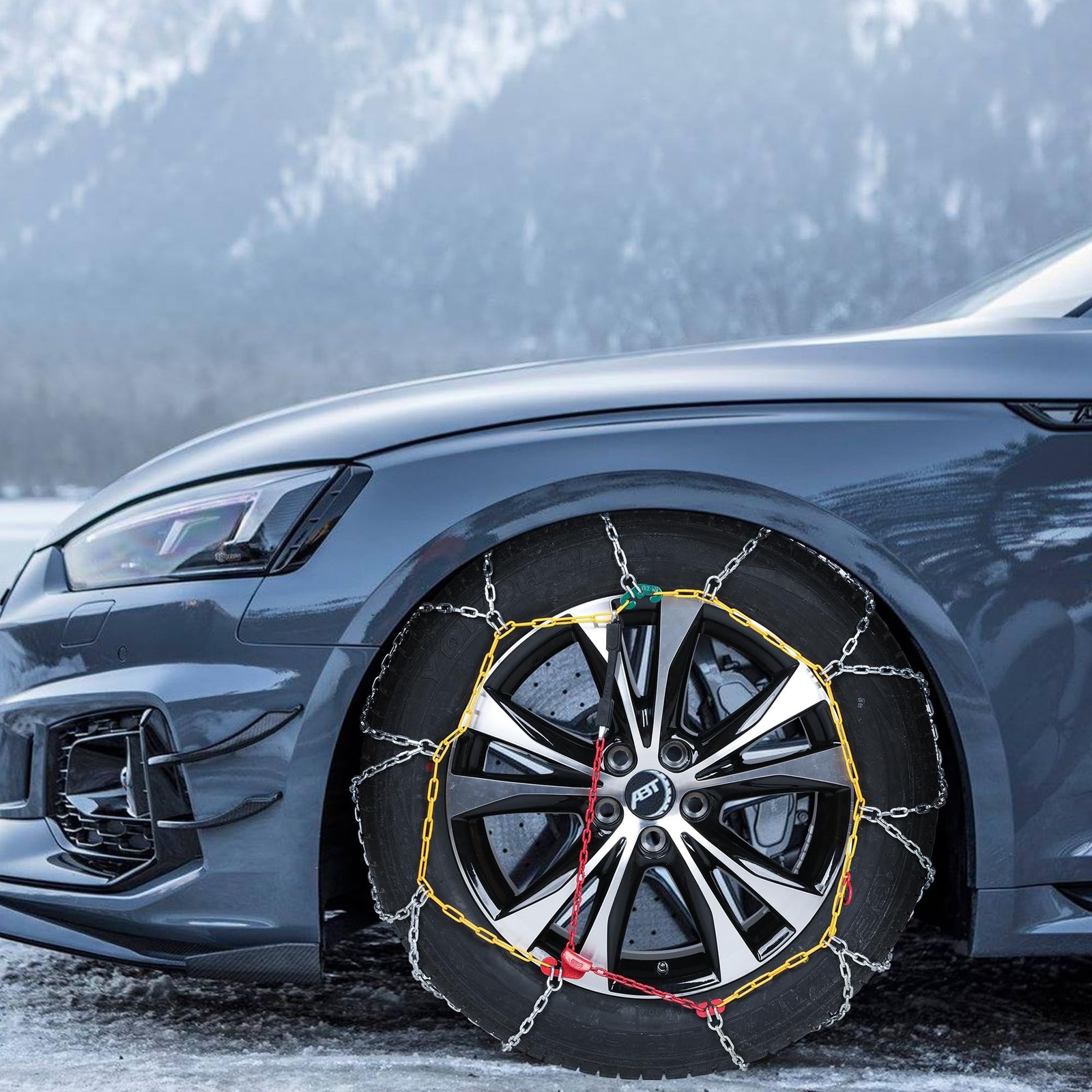 COCO BIRD Snow Chains, Wear-Resistant High Carbon Steel Anti Slip Tire Chain …