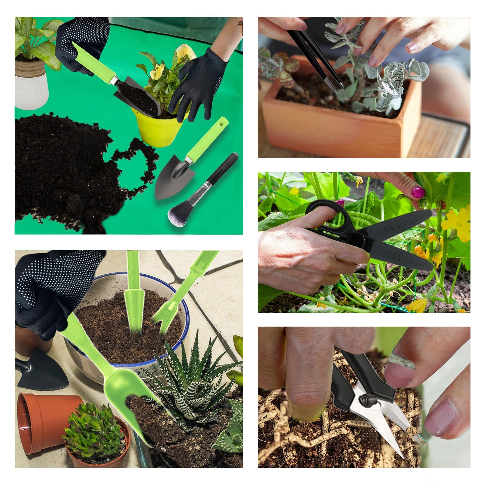 Waterproof Plant Repotting Mat Set, 2 PCS Indoor Potting Mats, 12 PCS Tools