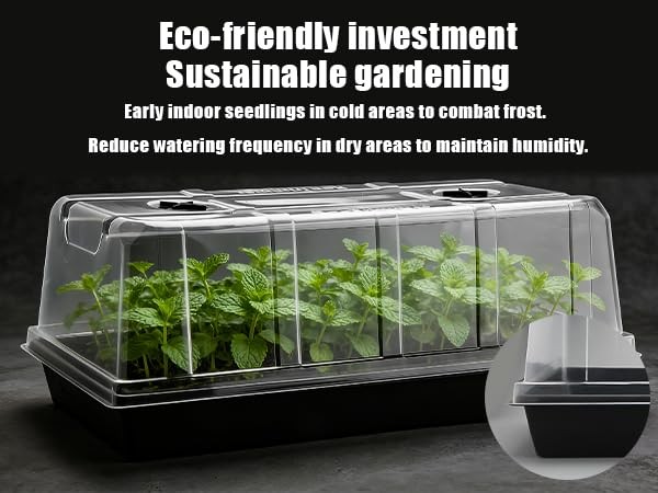 Rootrimmer 10 Pack 6.3 Tall Humidity Domes For 1020 Trays Extra Strength Seed
