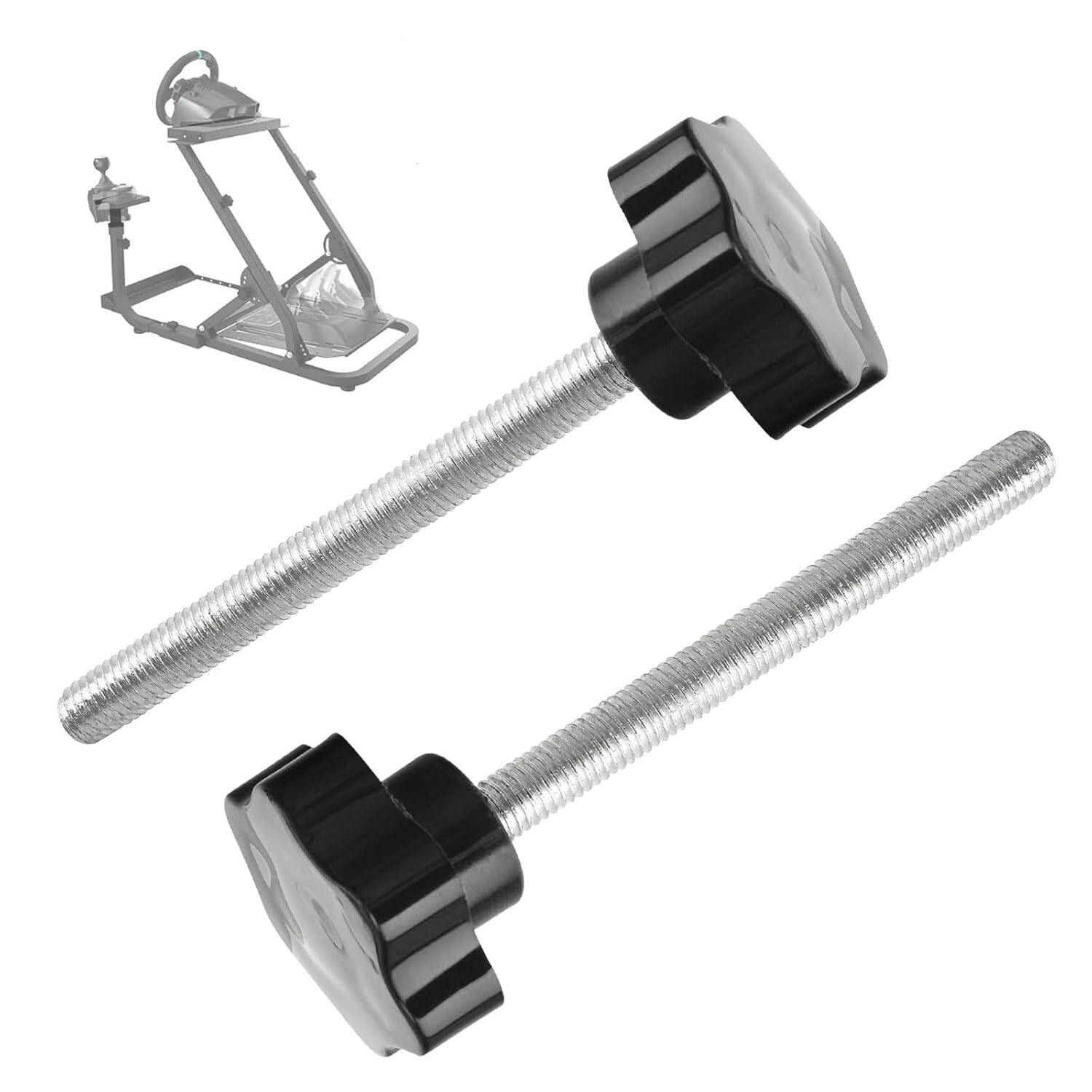 2Pcs 100MM Clamp Screw Bolt FIT Thrustmaster T80 T100 T150 T300 T500 TMX TS-PC