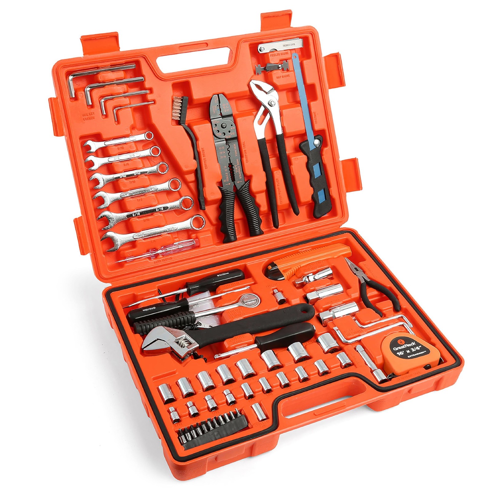 Great Neck 125-Pc Marine Tool Set with Water-Resistant Boat Tool Box 125 Piece