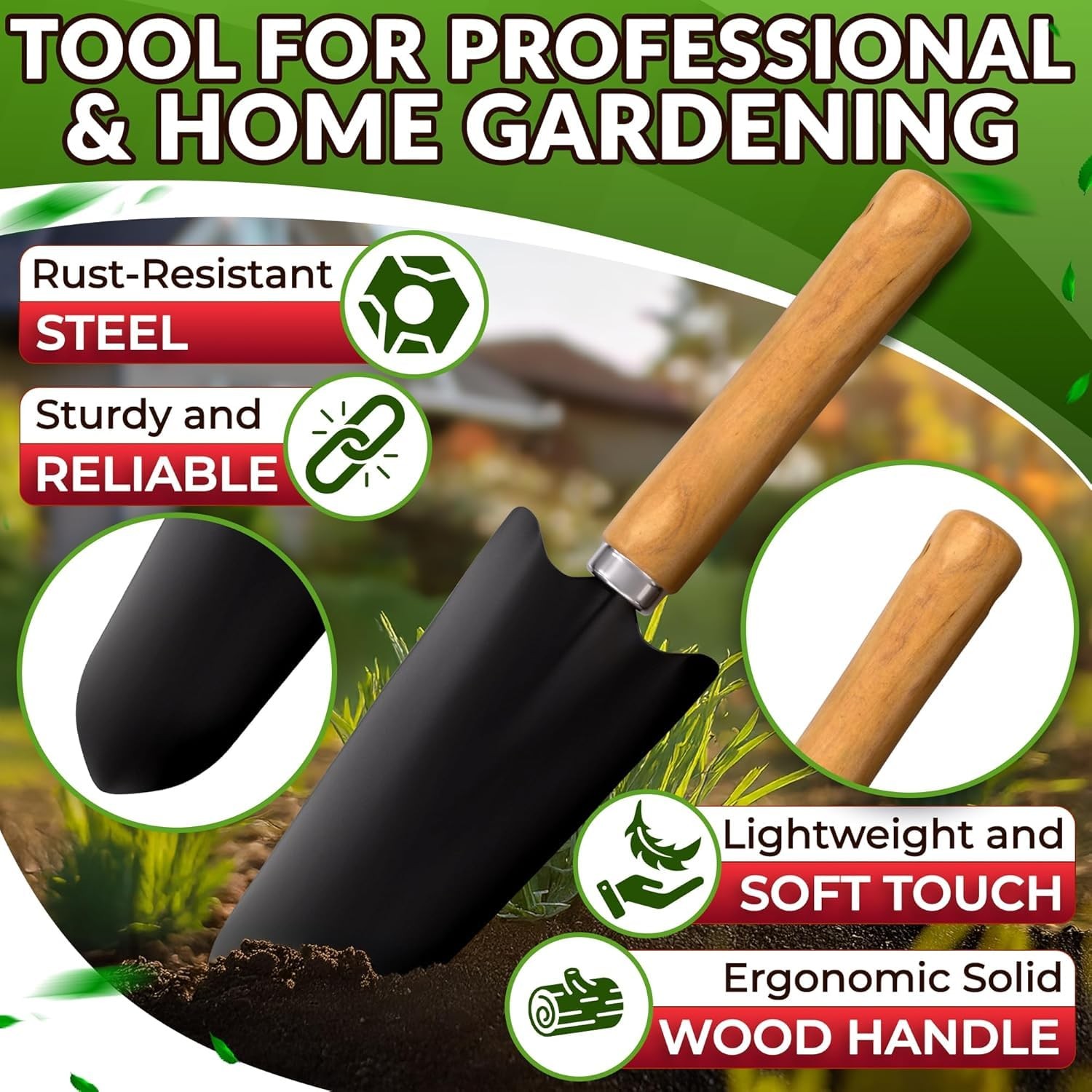 10 Pcs Gardening Tool Set for Women – All-in-One Garden Tools Set with Handy …