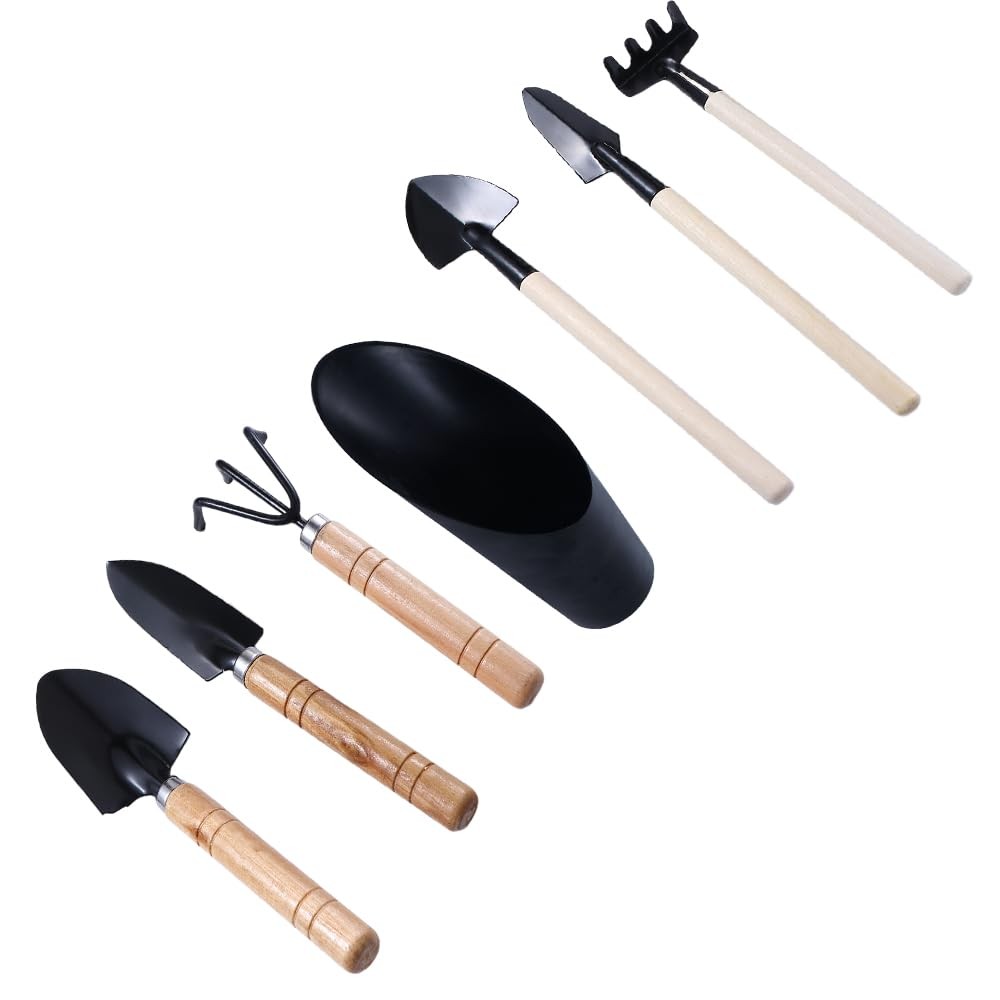 7 Pcs Succulent Gardending Hand Tools,Miniature Fairy Garden Small Plants Car…