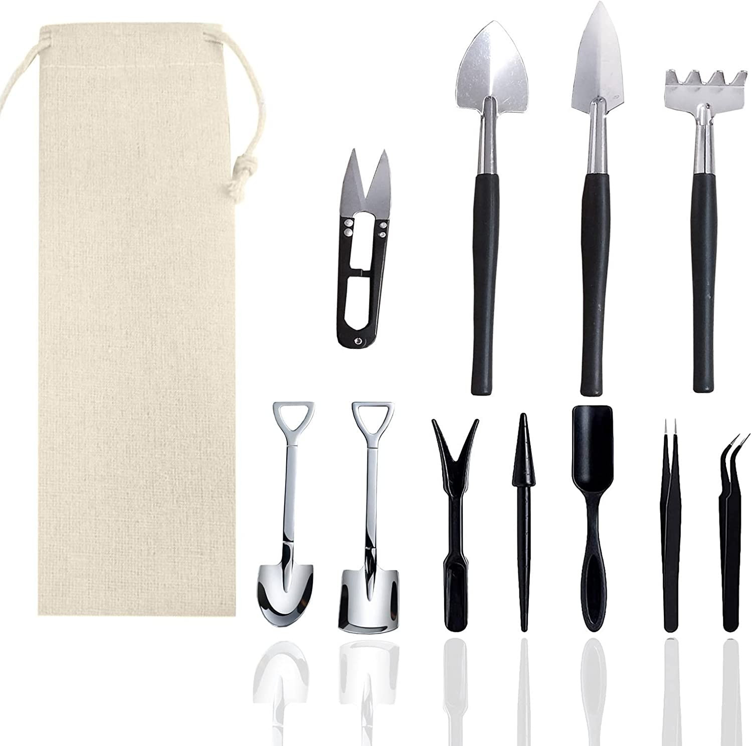 12Pcs Succulent Tools Set Mini Garden Kit for Cactus Flower Pot Care Indoor
