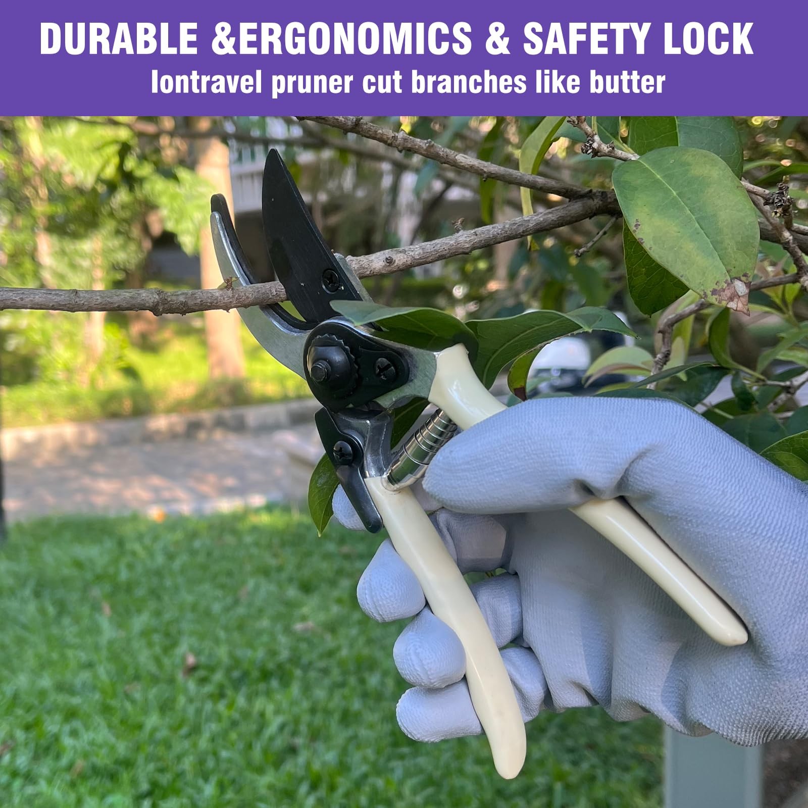 9 PCS HeavyDuty Aluminum Garden Tool Set NonSlip Handle Large Bag Pocket