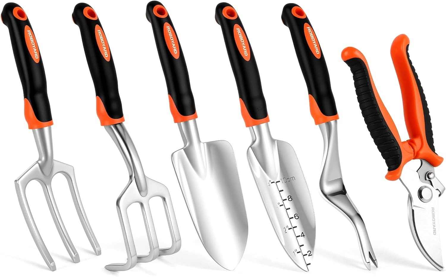 6-Piece Gardening Tools Set, Includes Trowel, Pruning Shear, Cultivator & More f