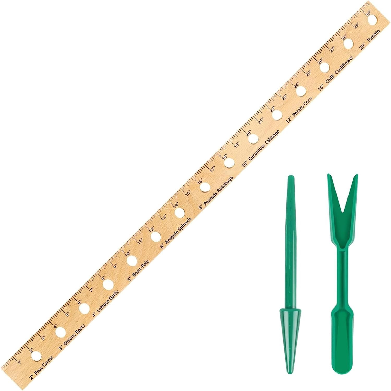 Foldable Plant Ruler Spacer Tool Seeder – Precise Planting for Vegetable Garden