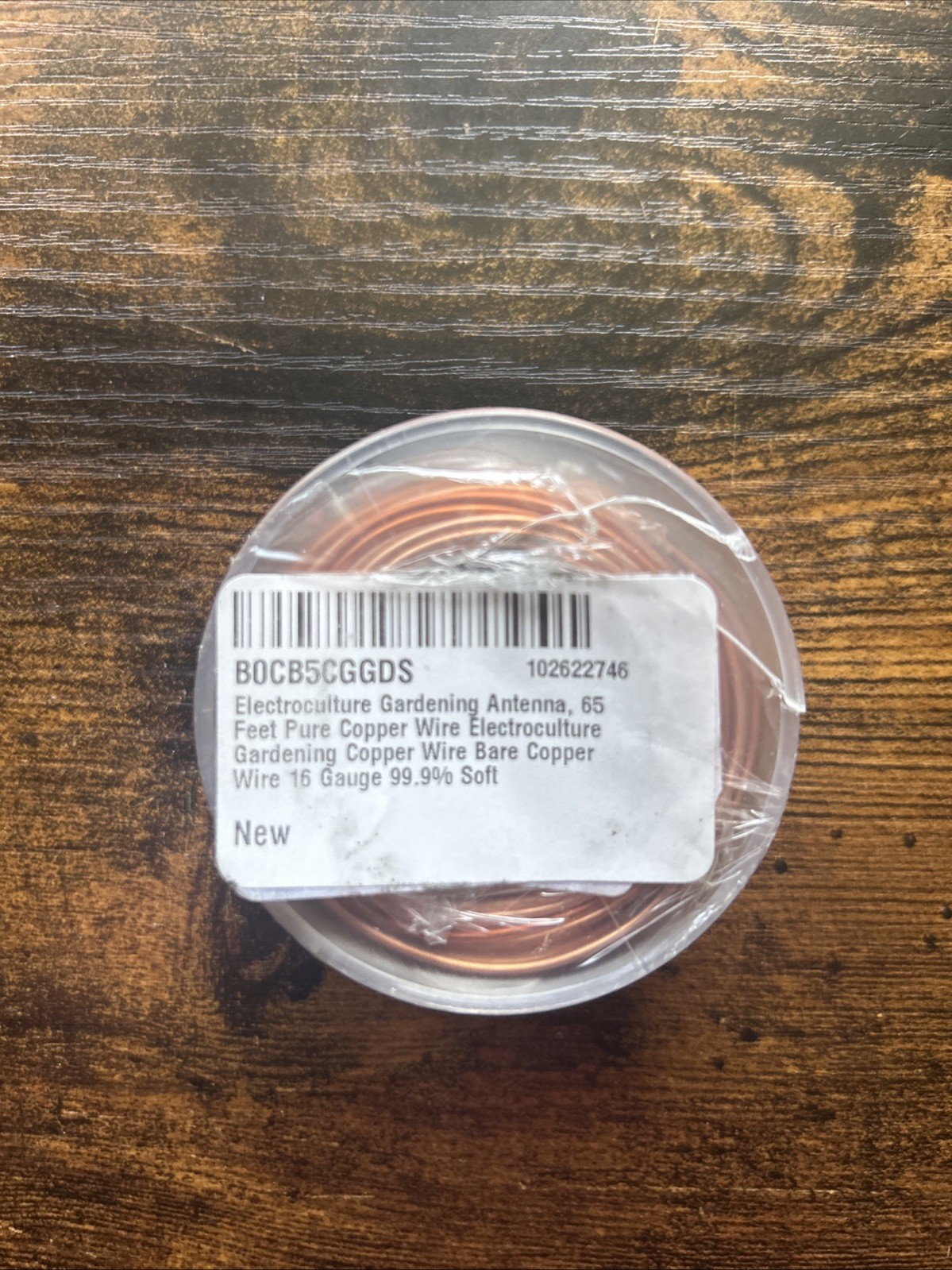 65 Feet Pure Copper Electroculture Gardening Antenna Enhanced Growth ~ 16 Gauge