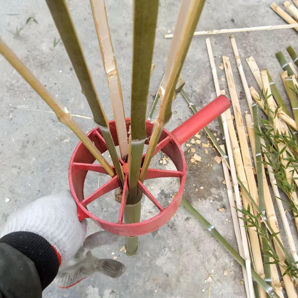 Bamboo Splitter 6 Cut, Steel Bamboo Splitting Tool Suitable for Bamboo Diameter