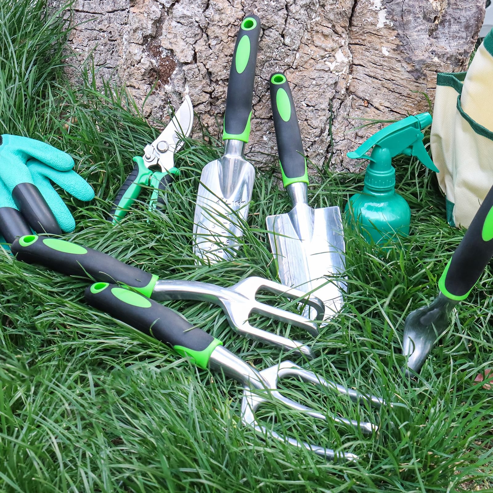 Stainless Steel Garden Tool Kit Bag Gardening Supplies Women Gifts 19 PCS
