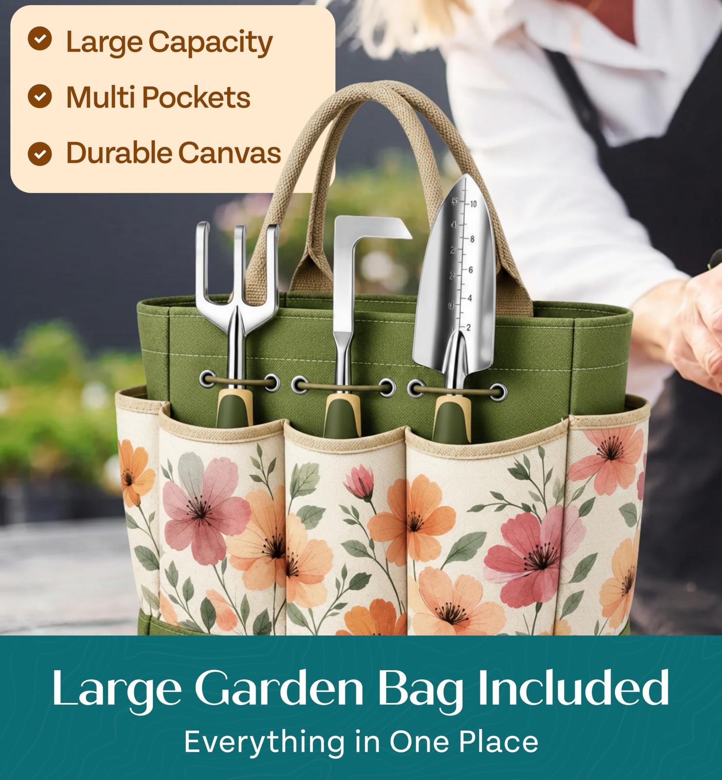 Heavy Duty Gardening Tools – Gifts for Women, Men, Mom, Dad Floral