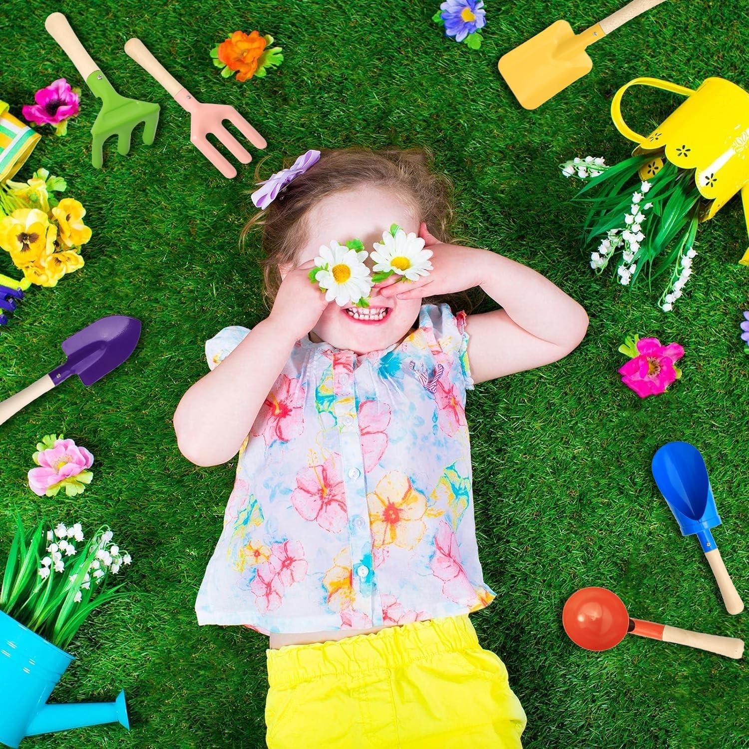 Safe & Lightweight 8″ Kids Gardening Tools – Ideal for Outdoor Adventures