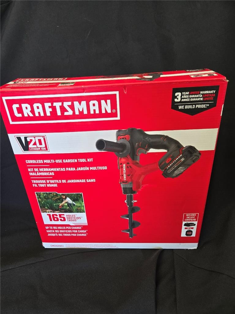 = Craftsman Cordless Multi Use Garden Tool Kit V20 CMCA320C1 Includes Battery
