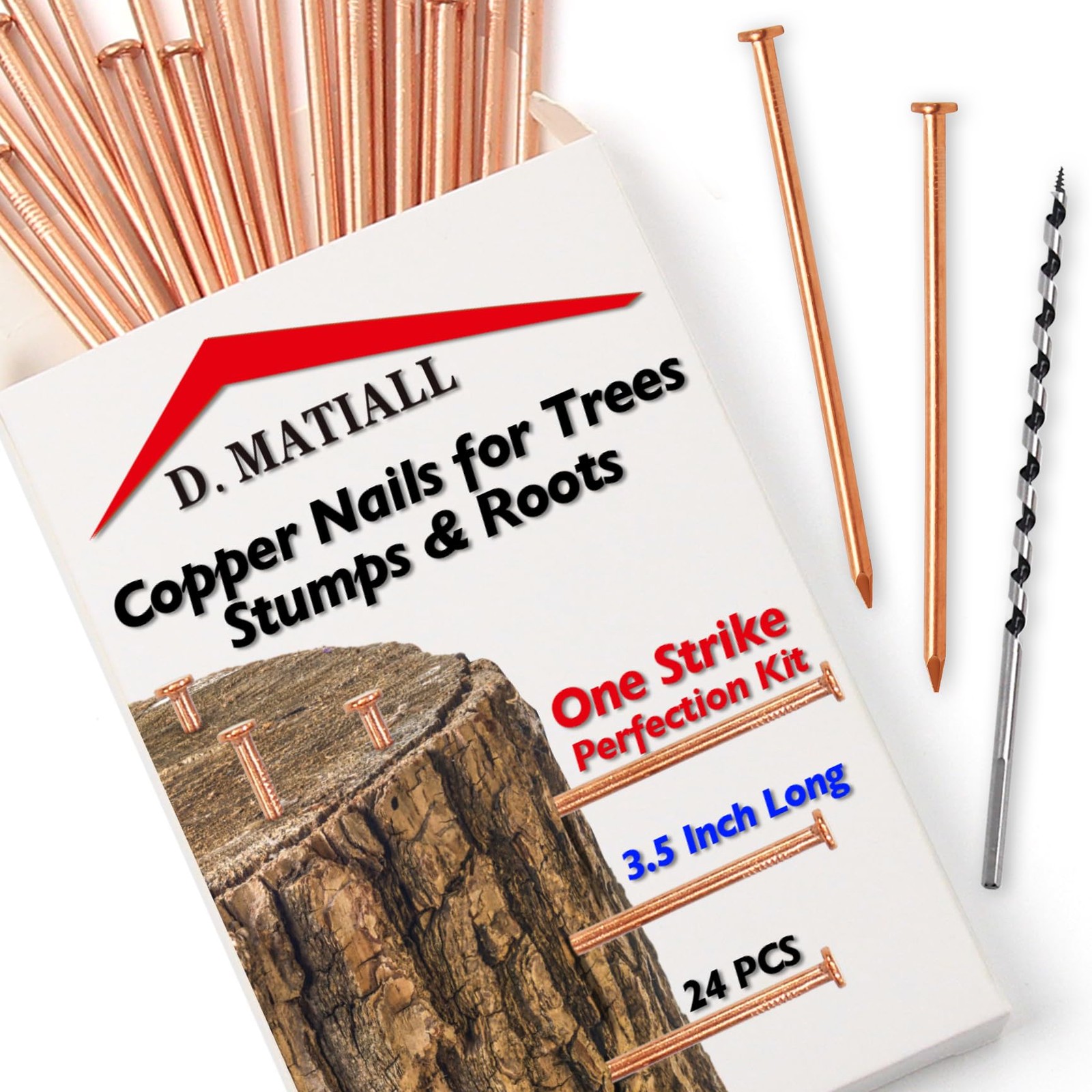 24pcs Pure Copper Nails for Killing Trees – Strike Perfection Kit – 3.5 Inch …