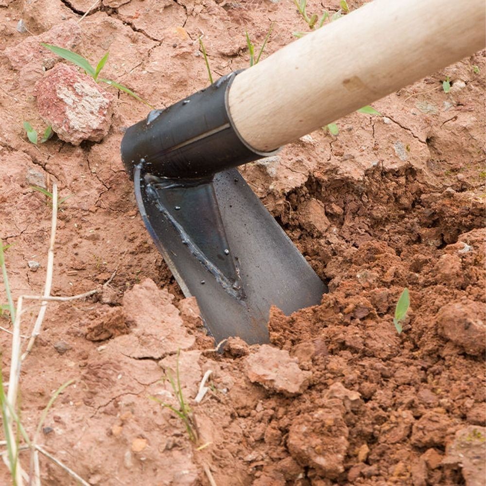Forged Steel Garden Hoe Heavy-Duty Weeding Digging Tool for Farming & Plantiing