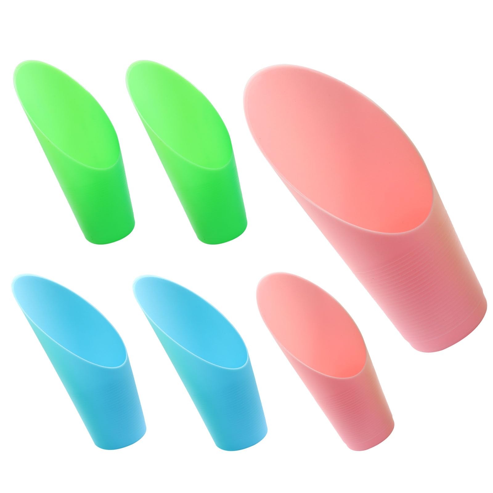 6 PCS Bonsai Soil Scoops Plastic Garden Shovels Colorful Mini Potting Tools