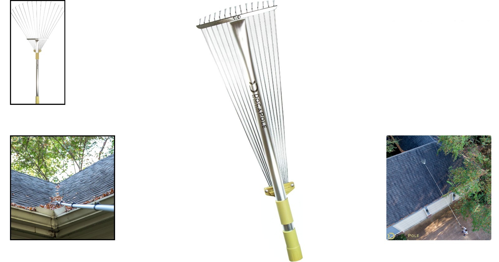 Efficient Dual-Use Roof Rake Head for DocaPole – Lightweight & Easy to Store