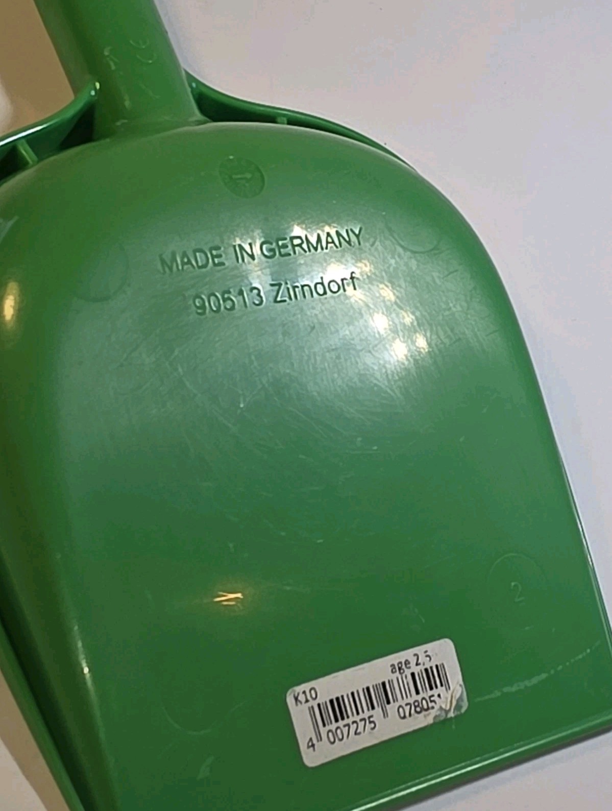 16″ Hand Spade Heavy Plastic Green Spielstabil Made in Germany