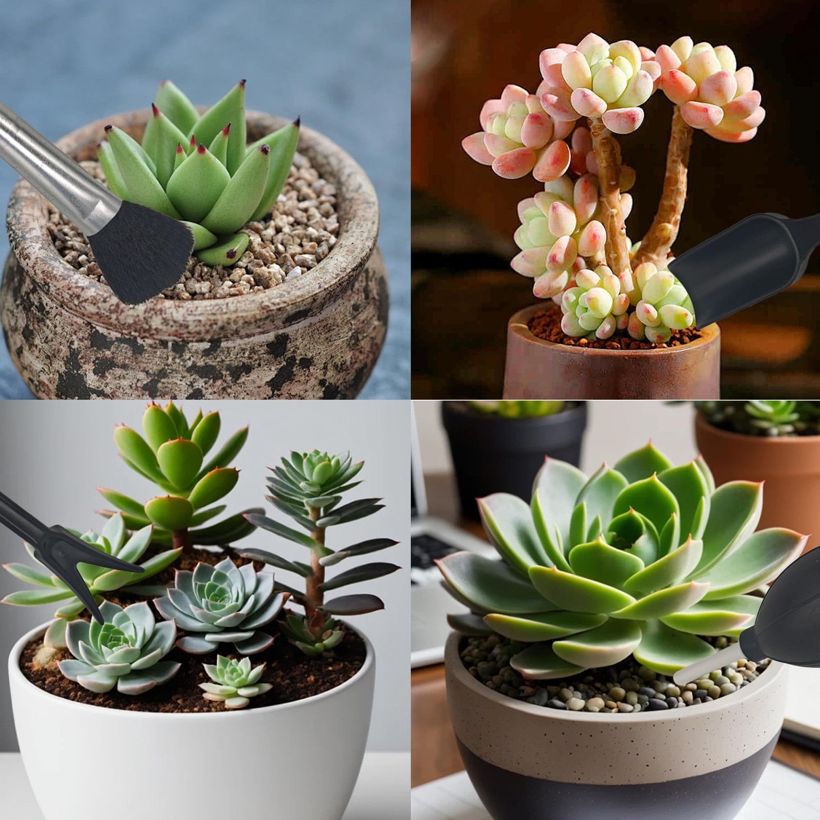 15Pcs Succulent Tools Kit with Organizer Bag Plant Repotting Mat Mini Garden …