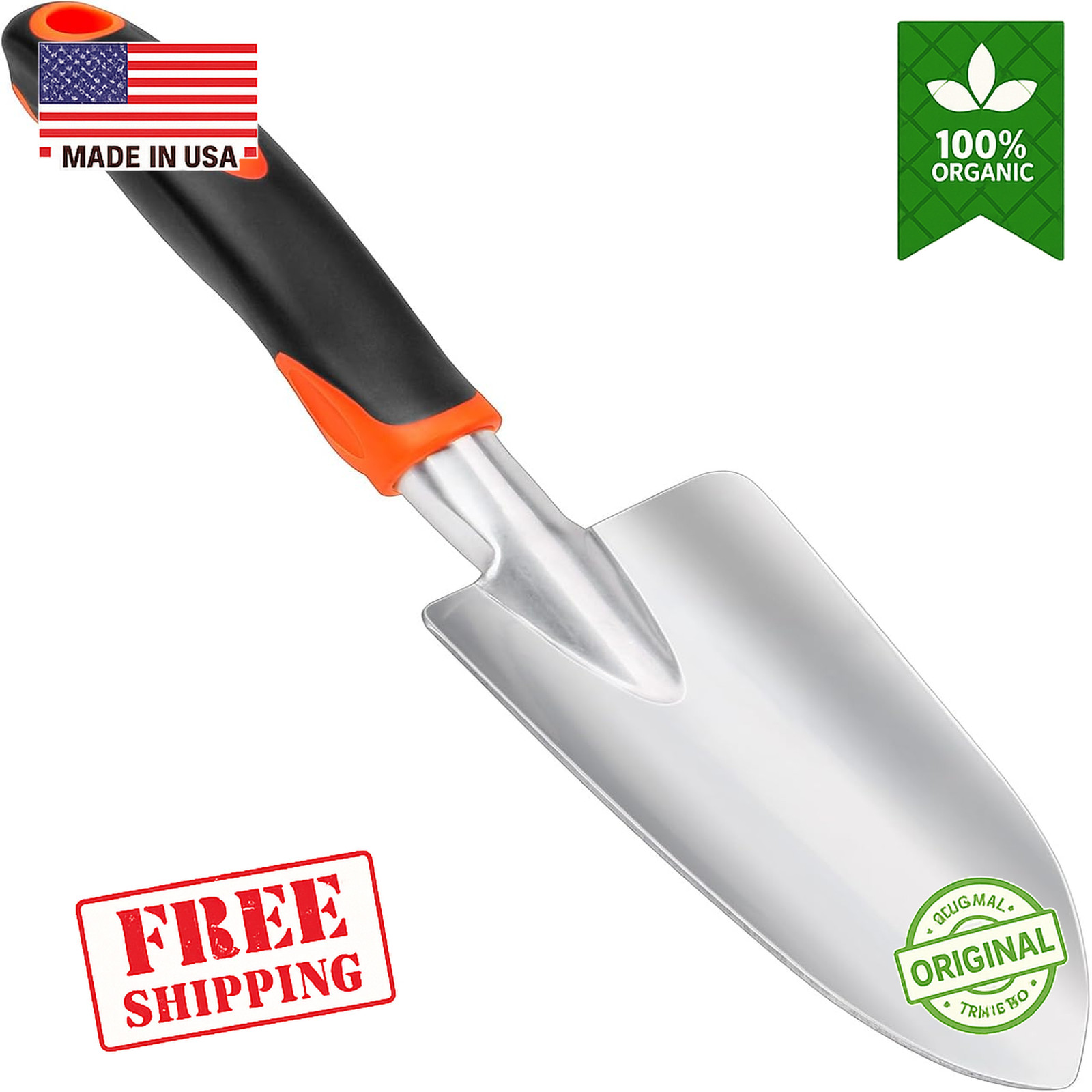 Garden Hand Trowel Heavy Duty Garden Shovel Digging Planting Hand Tool