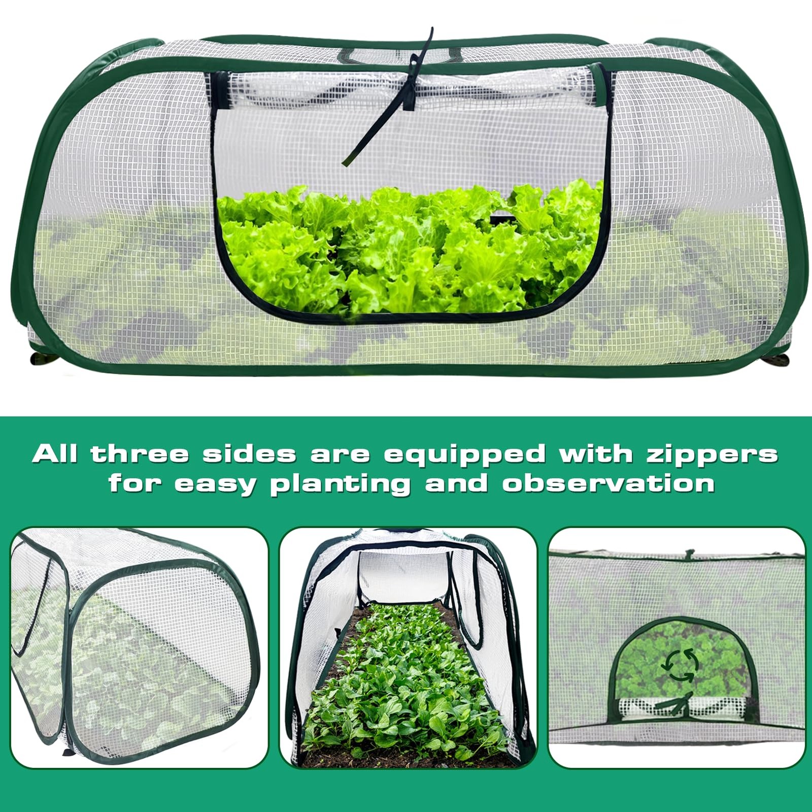 Namchebarwa Raised Garden Bed Covergarden Row Plants Cover Accelerator 45 L X