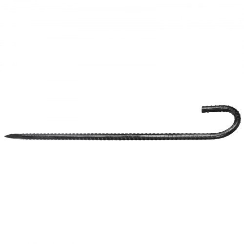 Rebar Stakes, 16-Inch, Heavy-Duty 0.4 in Diameter J Hook, Galvanized Steel Groun