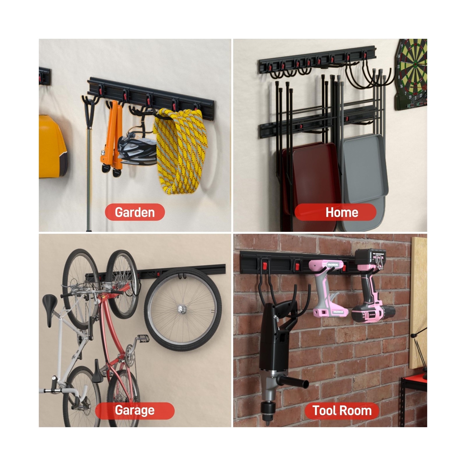 WORKPRO Garage Tool Organizer Wall Mount, Garage Organization G… FAST USA SHIP