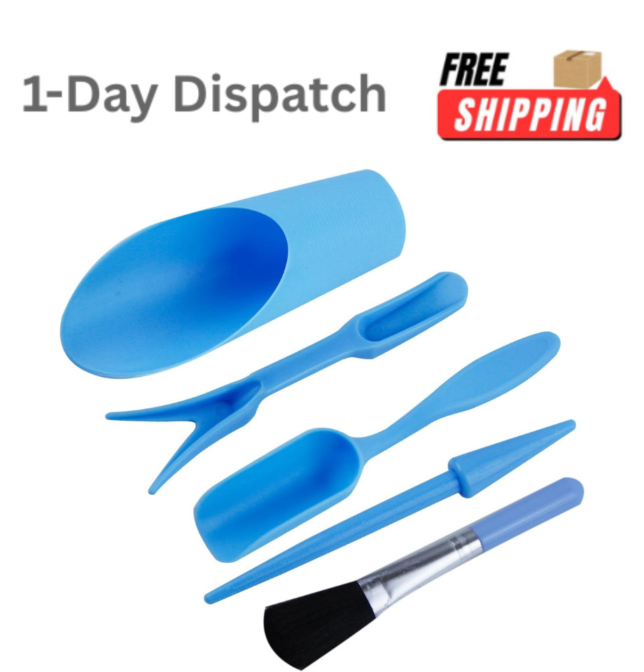 Abvsdu 5 Pcs Mini Garden Tool Set Succulent Transplanting Tools Plastic Kit
