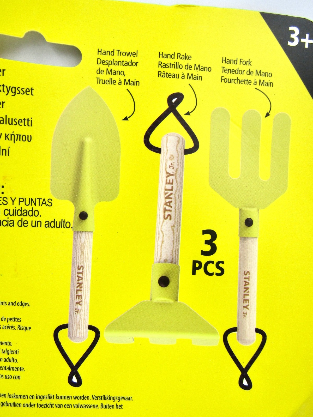 STANLEY Jr. Kid’s Garden Tool Set – Yellow – 3 pcs – NEW