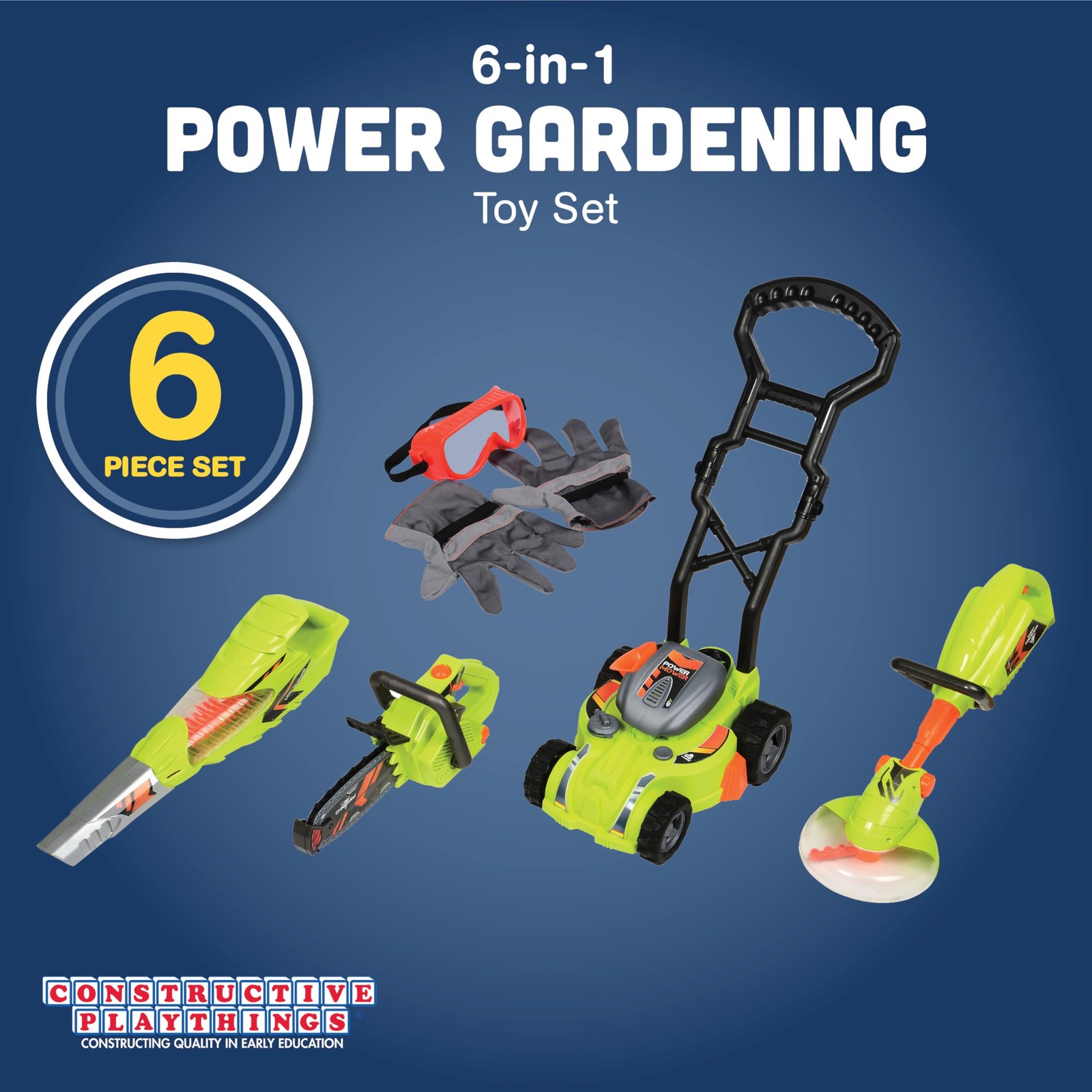 CP Toys 6-Piece Power Gardening Toy Set for Kids Ages 3+ Child Size