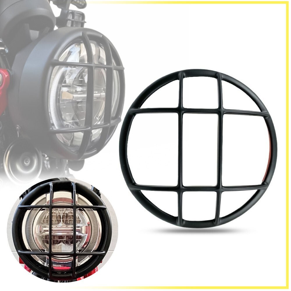 BLACK FRONT HEADLIGHT COVER GUARD V.4 FOR HONDA CT125 TRAIL HUNTER CUB