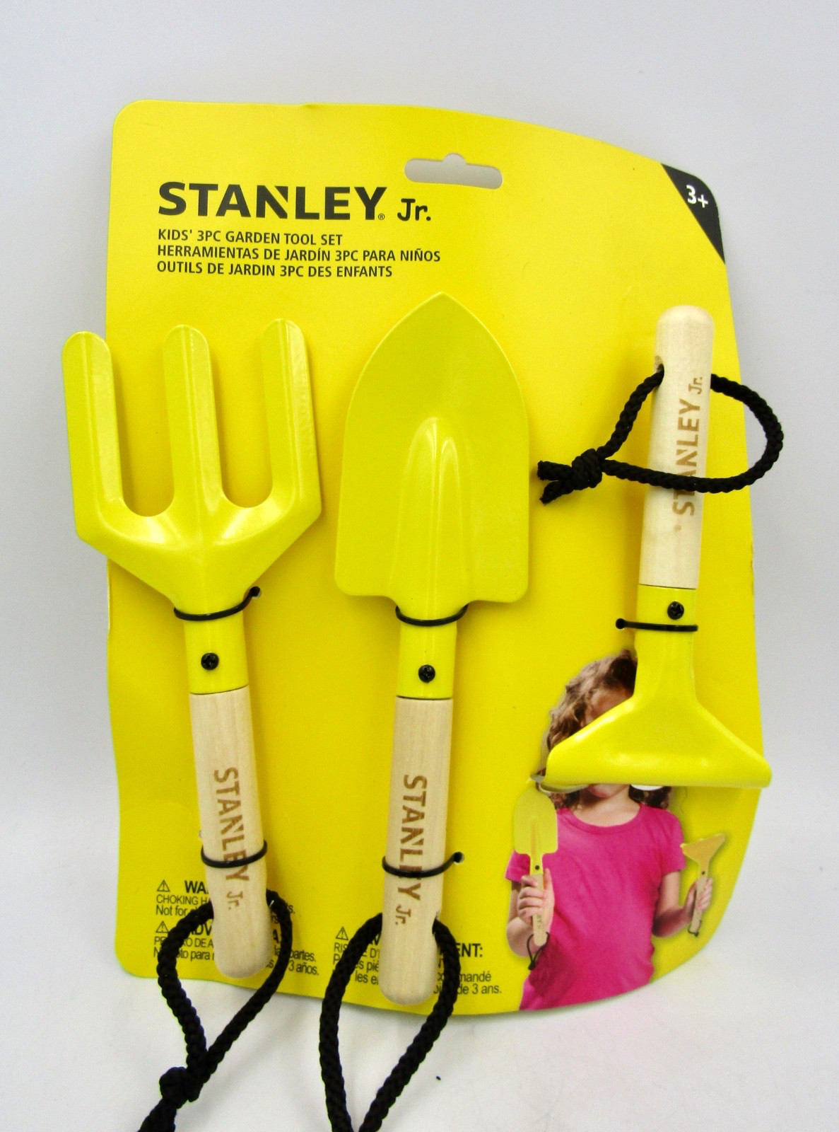 STANLEY Jr. Kid’s Garden Tool Set – Yellow – 3 pcs – NEW