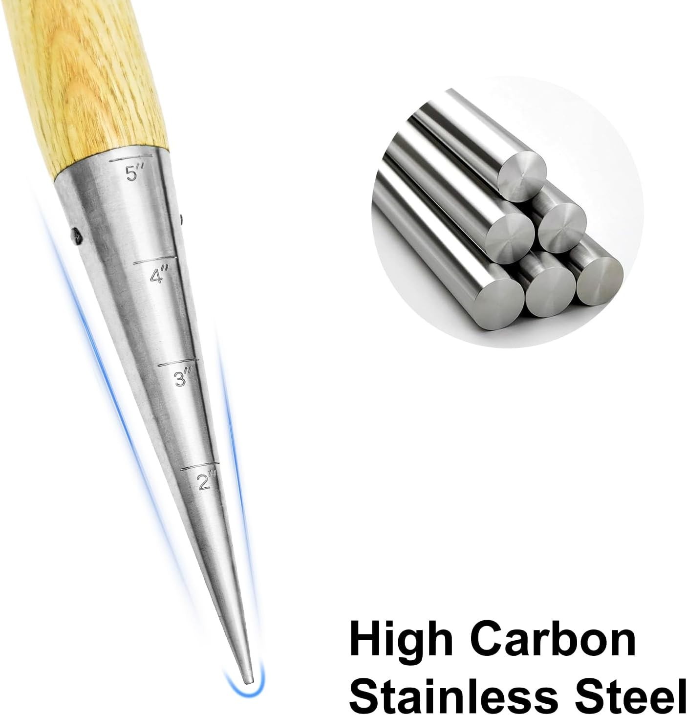 Lightweight Stainless Steel Seed Dibber for Effortless Planting in Garden