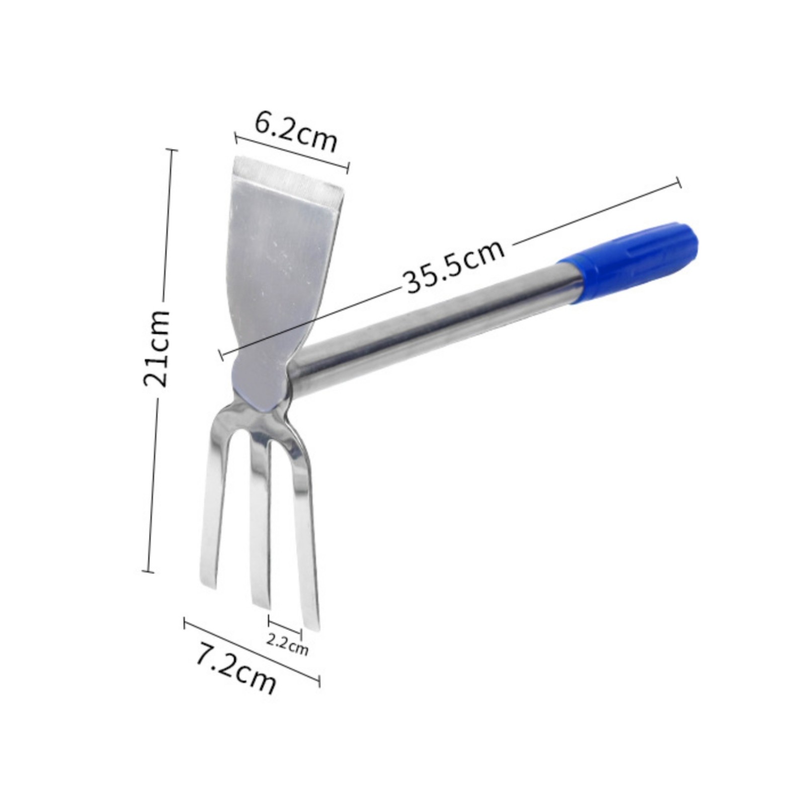 4 Pieces Stainless Steel Hand Hoe Rust Resistant Two-Way Purpose Garden Hoe