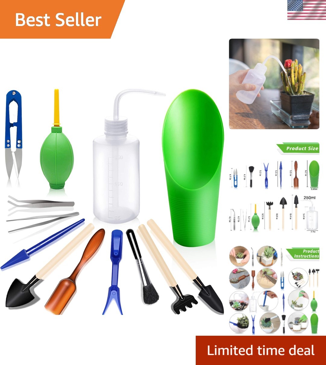 13-Piece Succulent Care Kit – Lightweight Mini Garden Tool Set for All Levels
