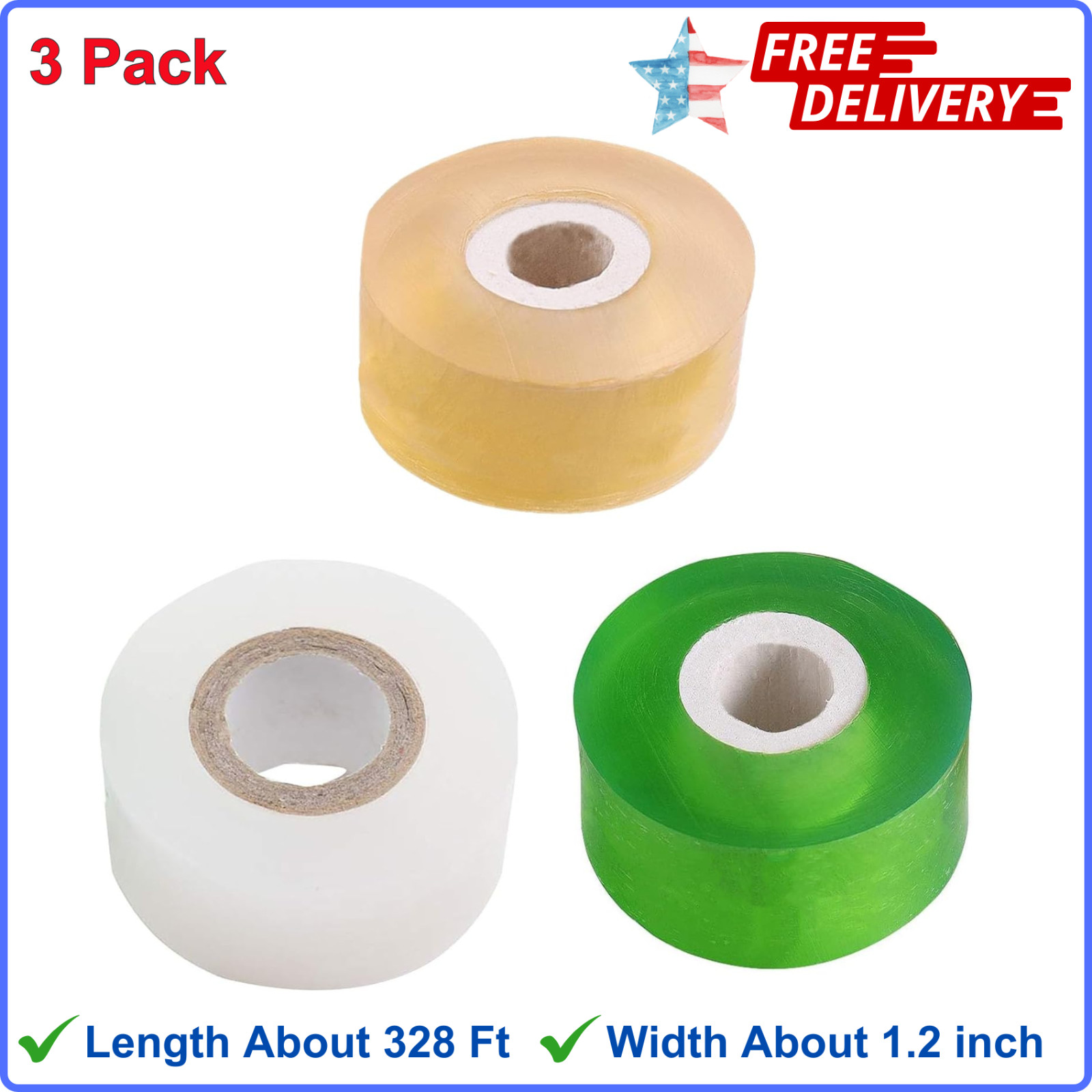 1.2 inch Grafting Tape For Floral Fruit Trees Stretchable Garden Grafting Tape