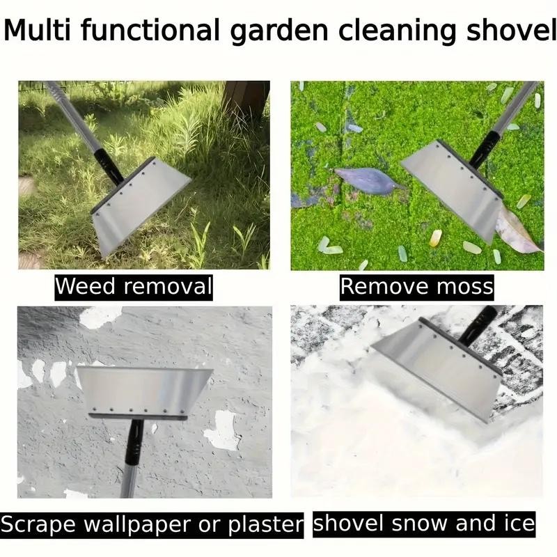 Heavy Duty Metal Weeding Shovel Garden Edging Tool Rust Resistant Scraper