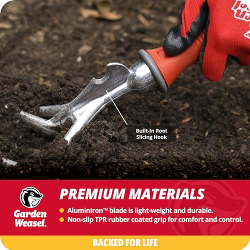 Double-Sided Garden Cultivator/Tiller | Cultivate, Till, Break Up Soil |