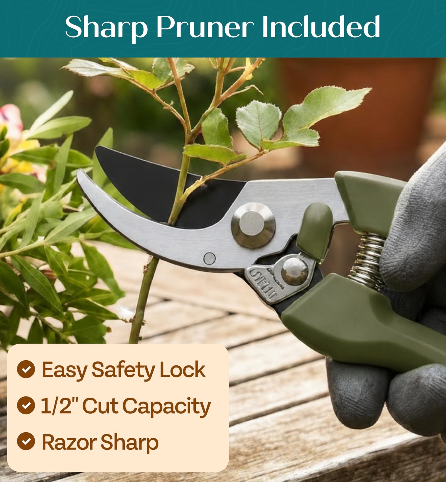 Heavy Duty Gardening Tools – Gifts for Women, Men, Mom, Dad Floral